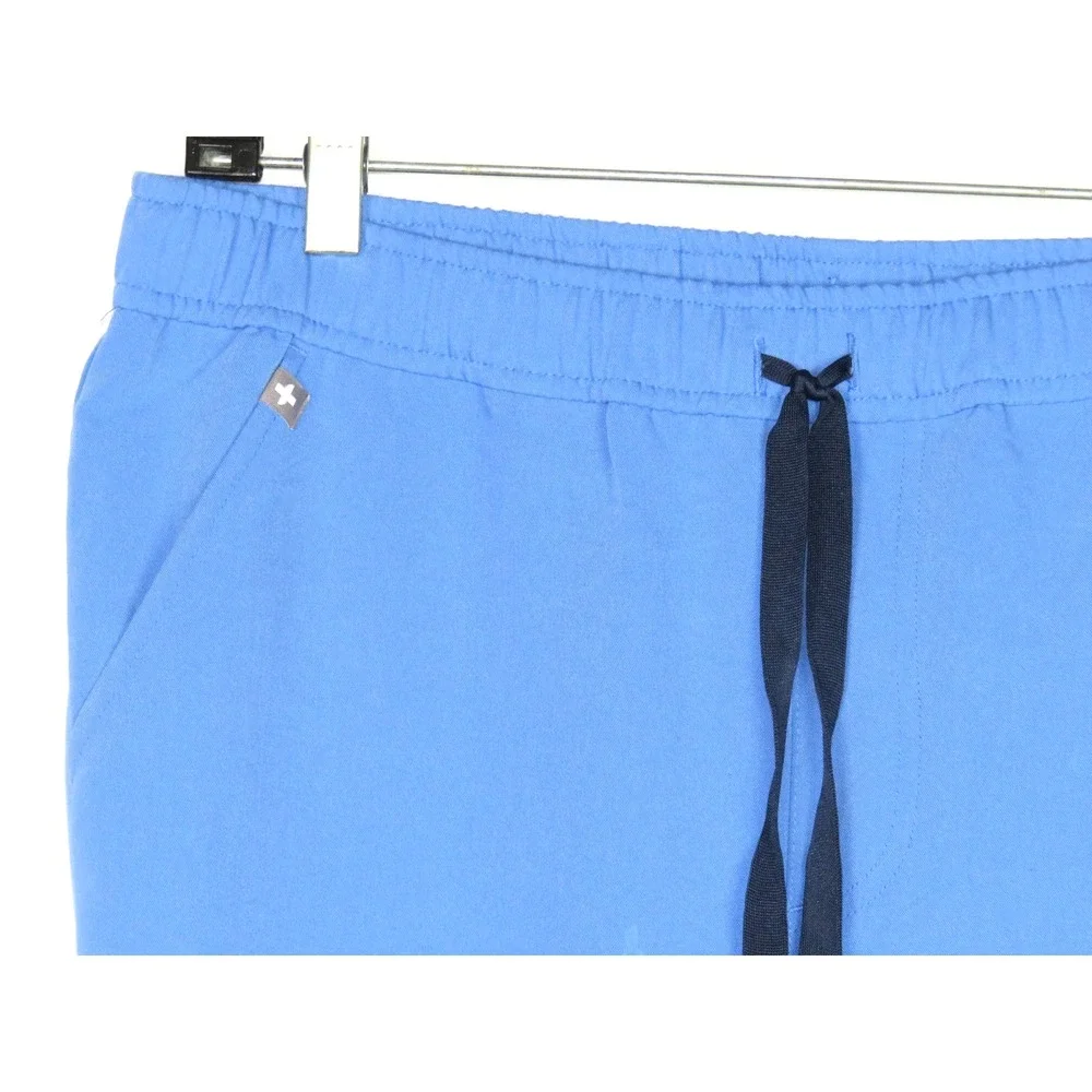 FIGS Technical Collection Light Blue Draw String Jogger Scrub Pants Men's Medium